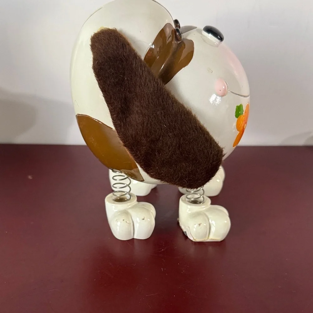 Vintage Blowfish Co. puppy dog money box from the 1970s